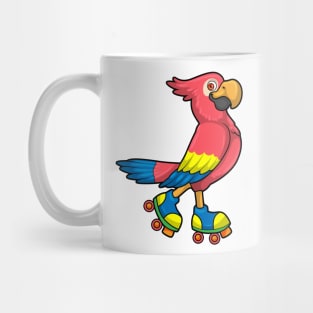 Parrot as Skater with Roller skates Mug